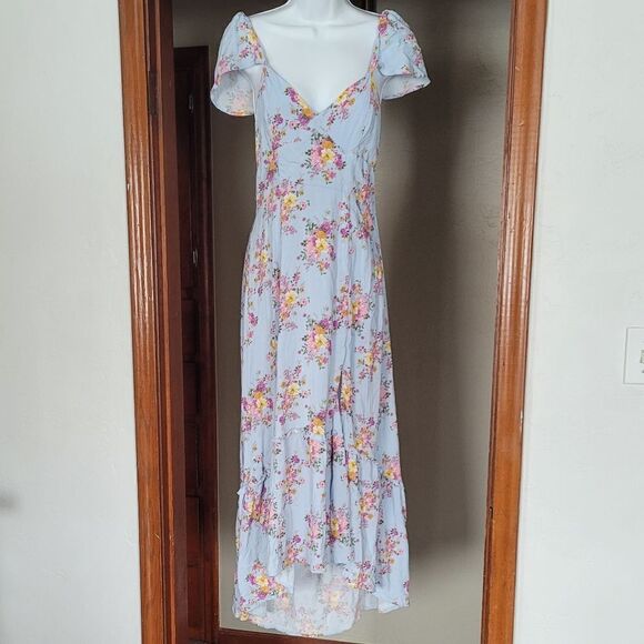 NWOT Rewind Lace Up Open Back Flutter Sleeve Dress XL - Picture 7 of 7